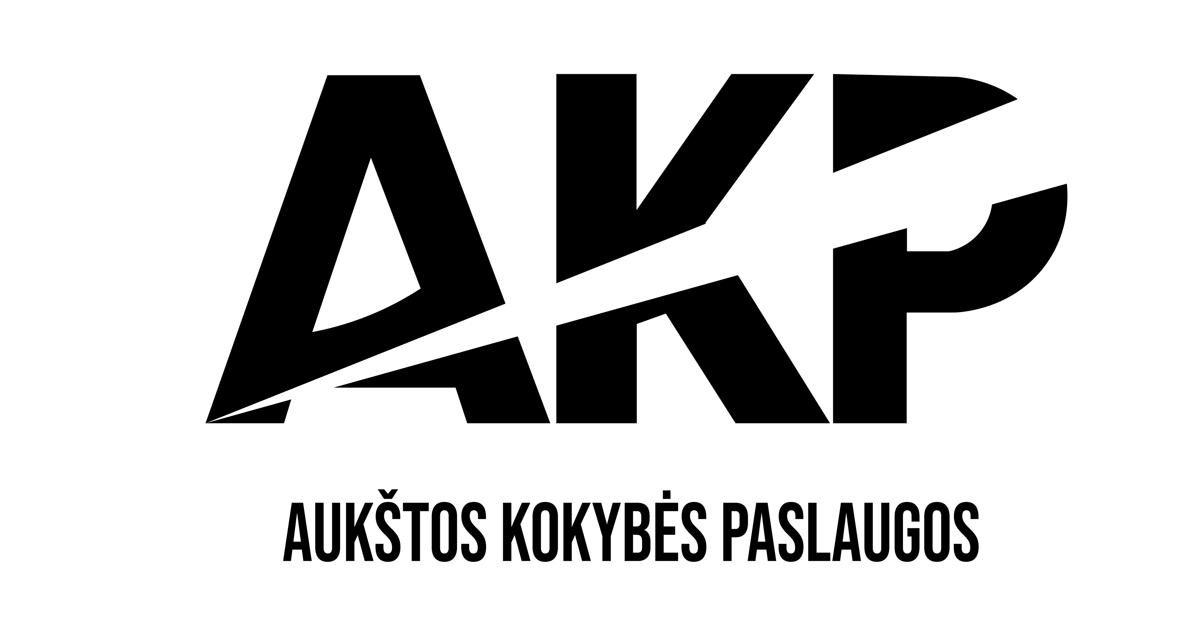 Aukštos kokybės paslaugos logotipas